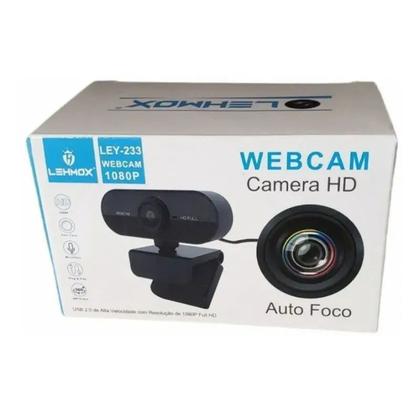 Imagem de Webcam Full Hd 1080p câmera para notebook, computador, youtube, 1080p, hd, videoconferência, trabalho e jogos - lehmox