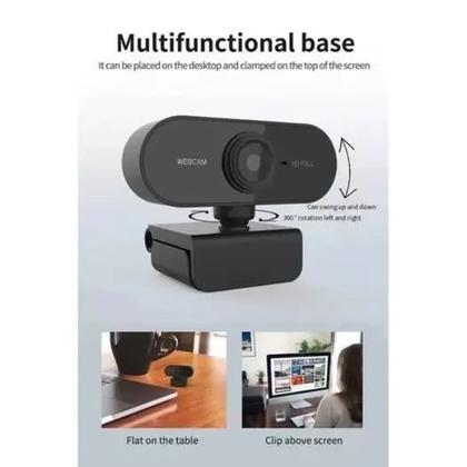 Imagem de Webcam Full Hd 1080p câmera para notebook, computador, youtube, 1080p, hd, videoconferência, trabalho e jogos - lehmox