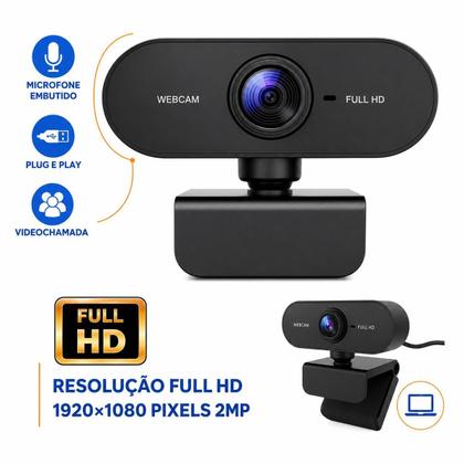Imagem de Webcam Full HD 1080P para Empresas Home Office e Escritório