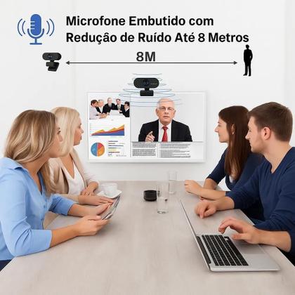 Imagem de Webcam Full Hd 1080P Visão 360 Microfone Integrado Pc Note