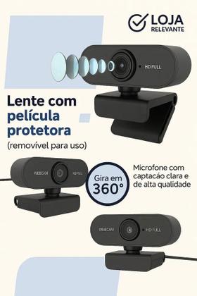 Imagem de Webcam Full Hd 1080P Visão 360 Microfone Integrado Pc Note