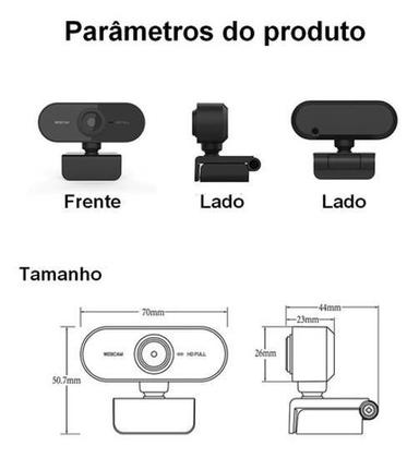 Imagem de Webcam Full Hd 1080X1920 Usb Câmera Computador Microfone