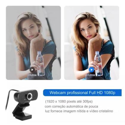 Imagem de Webcam Hd 1080p USB Com Microfone Para Videoconferência - TavX