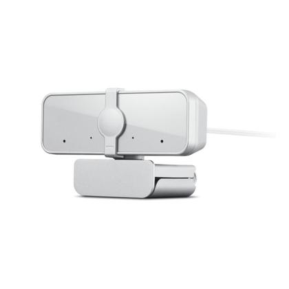 Imagem de Webcam Lenovo 300 Full HD Com 2 Microfones Integrados 1080p 30fps USB Cinza Claro GXC1E71383