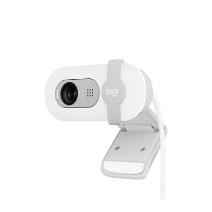Imagem de Webcam Logitech Brio 100 Full HD 30 FPS, Microfone, USB-A, Correção Automática, Branco - 960-001615