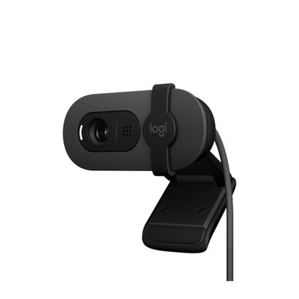Imagem de Webcam Logitech Brio 100 Full HD 30 FPS, Microfone, USB-A, Correção Automática, Grafite - 960-001586