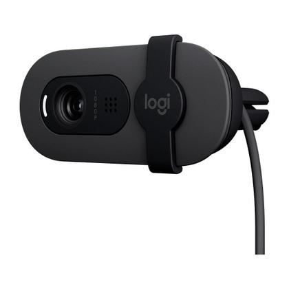 Imagem de Webcam Logitech Brio 100 Full HD 30 FPS, Microfone, USB-A, Correção Automática, Grafite - 960-001586