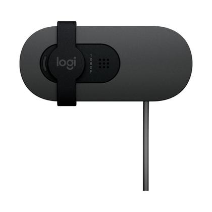 Imagem de Webcam Logitech Brio 100 Full HD 30 FPS, Microfone, USB-C, Correção Automática, Grafite - 960-001586