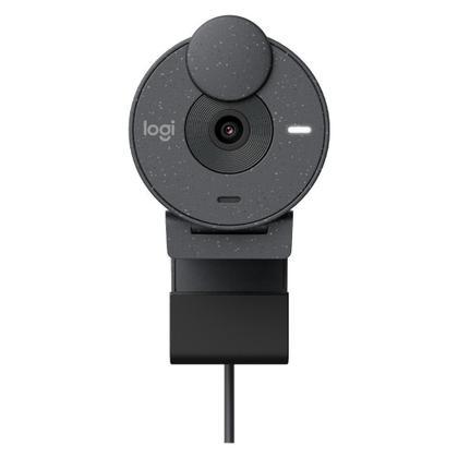 Imagem de Webcam Logitech Brio 300 Full HD, 1080p, 30 FPS, USB-C, Microfone Integrado, Grafite - 960-001413