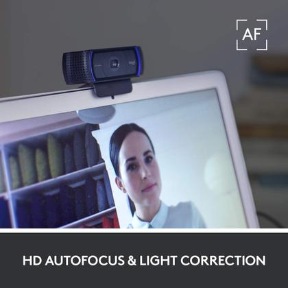 Imagem de Webcam Logitech C920e/C920 HD Full HD 1080p Vídeo preto