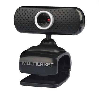 Imagem de Webcam Multilaser 480p 16MP com Microfone USB WC051 para Notebook e Computador