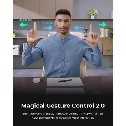 Imagem de Webcam Obsbot Tiny 2 4k Ai 1/1.5 Usb 3.0 Com Foco 4x