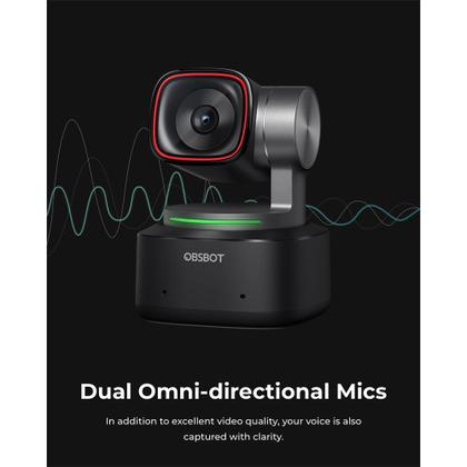 Imagem de Webcam Obsbot Tiny 2 Câmera Ptz 4k Ai 1/1.5 Usb 3.0 Com Foco 4x