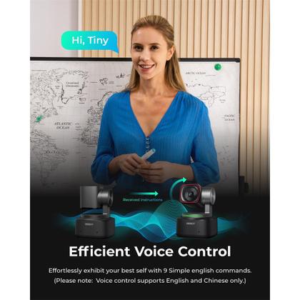 Imagem de Webcam Obsbot Tiny 2 Câmera Ptz 4k Ai 1/1.5 Usb 3.0 Com Foco 4x