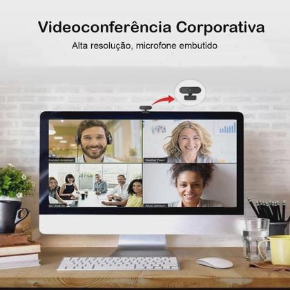 Imagem de Webcam  Para Computador Full HD 360 Usb Com microfone Profissional 1080p