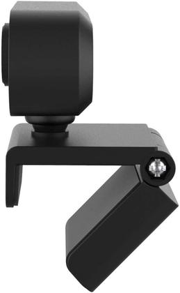 Imagem de Webcam Preta Full Hd 1080P Usb Com Microfone 360 Graus