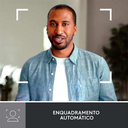 Imagem de Webcam + Suporte Logitech Brio 500 Full HD, 1080p, 30 FPS, com Microfones Duplos, USB, Suporte Incluso, Grafite - 960-001412