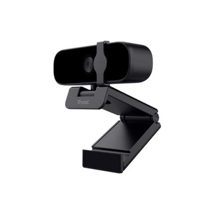 Imagem de Webcam Trust Tanor Full HD 1080p, Microfone Integrado, Proteção de Privacidade, USB, Preto - 25548