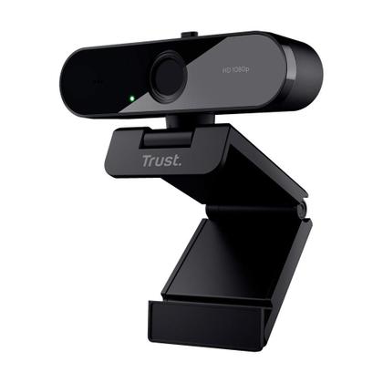 Imagem de Webcam Trust TW-200 Full HD 1080p, Microfone de Longo Alcance, Filtro de Privacidade, USB, Preto - 24734