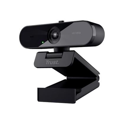 Imagem de Webcam Trust TW-200 Full HD 1080p, Microfone de Longo Alcance, Filtro de Privacidade, USB, Preto - 24734