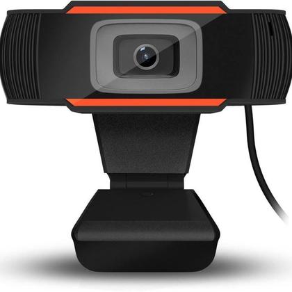 Imagem de Webcam V5 Hd 720P Com Microfone Preto/Laranja Brazilpc