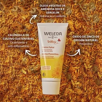 Imagem de Weleda Babycreme Pomada Prevenção Assaduras Calêndula Troca Fralda 30ml