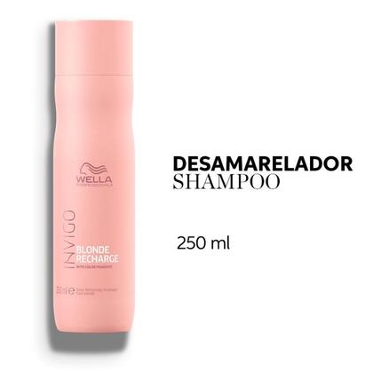 Imagem de Wella Blonde Recharge Shampoo 250ml Desamarelador para Loiros