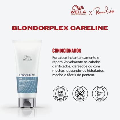 Imagem de Wella BlondorPlex Shampoo 250ml + Condicionador 200ml + Trilliant Protetor Térmico 150ml + Shine Spray Finalizador 200ml