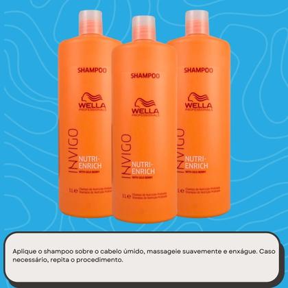 Imagem de Wella Professionals Invigo Nutri-Enrich Kit 3 Shampoo 1000ml