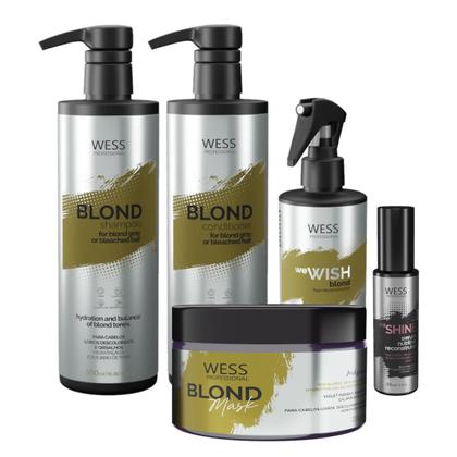 Imagem de Wess Blond Sh+Cd 500Ml+Wewish M.260Ml+Mask200Ml+Weshine 45Ml