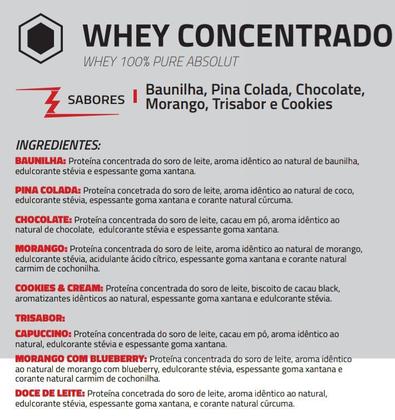 Imagem de Whey 100% Concentrado 1,8kg - Absolut Nutrition