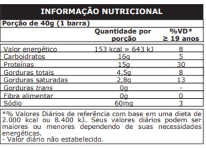 Imagem de Whey Bar 24 Un Barra Proteica 960g Sabor Cookies e Cream Probiotica