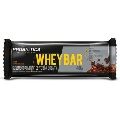 Imagem de Whey bar barra proteina 40g caixa 24 un chocolate probiotica