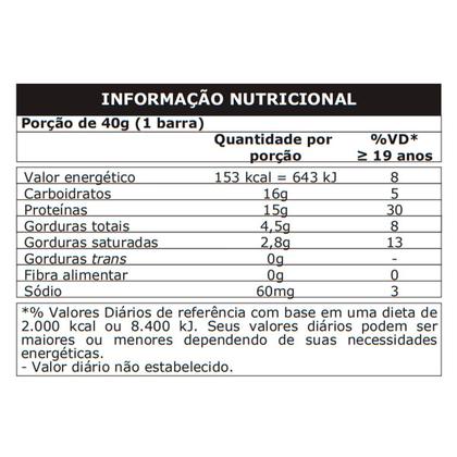 Imagem de Whey bar barra proteina 40g caixa 24 un chocolate probiotica