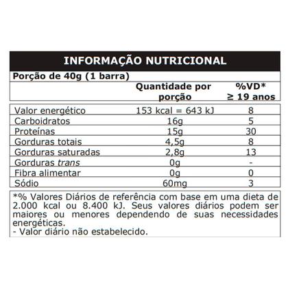 Imagem de Whey bar barra proteina 40g caixa 24 un cookies probiotica