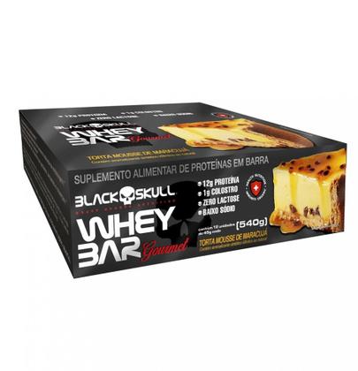 Imagem de Whey Bar Gourmet (Caixa 12 unid. 45g) - Black Skull