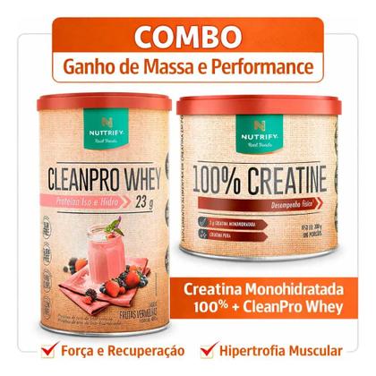 Imagem de Whey Cleanpro l Creatina Nutrify  Treino E Recuperação