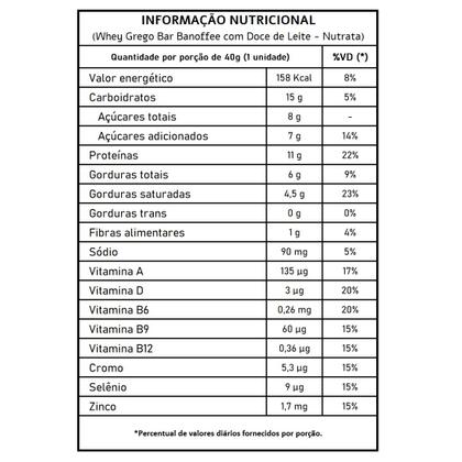 Imagem de Whey Grego Bar Banoffee com Doce de Leite - Nutrata 12 un.