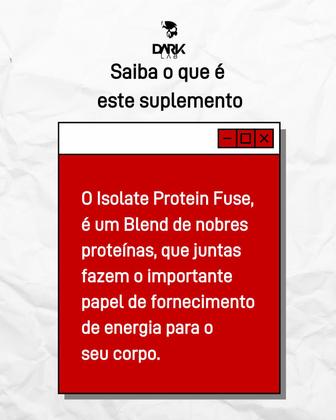 Imagem de Whey Isolate Protein Fuse 900g  BCAAs  Whey Protein  Glutamina e Aminoácidos Essenciais  Ganho de Músculos  Ganho de Peso sem Gordura Dark Lab