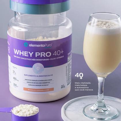 Imagem de WHEY PRO 40+ Elemento Puro - Baunilha Caramelizada - 900g
