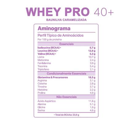 Imagem de WHEY PRO 40+ Elemento Puro - Baunilha Caramelizada - 900g