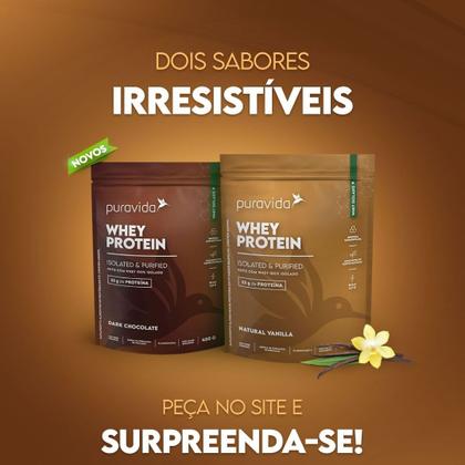 Imagem de Whey Protein 100% Isolado Dark Chocolate - Puravida 450g