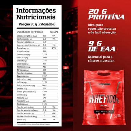 Imagem de Whey Protein 100 Pure Integralmédica Concentrado Cookies And Cream Refil 900g