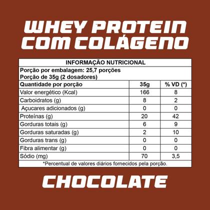 Imagem de Whey Protein com Colágeno 900g 4well Sabor:Baunilha