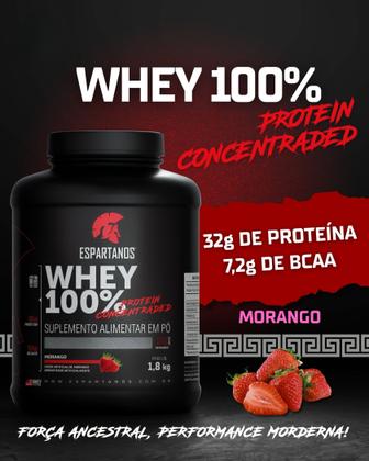 Imagem de Whey Protein Concentrado 100% Pure 1800g WPC 80 - Espartanos