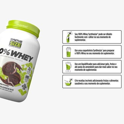 Imagem de Whey Protein Concentrado 100% Whey Morango 907g Synthesize