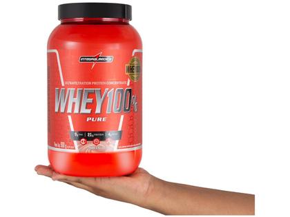 Imagem de Whey Protein Concentrado Integralmédica 100% Pure - 900g Morango Natural