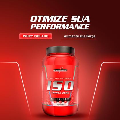 Imagem de Whey Protein Integralmédica Iso Triple Zero Morango 900g