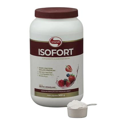 Imagem de Whey Protein IsoFort 900g Vitafor Proteína Isolada