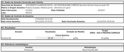 Imagem de Whey Protein Isolado Iso Blend Complex 2Kg XPro Nutrition